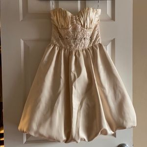 Cream Strapless Betsey Johnson Dress